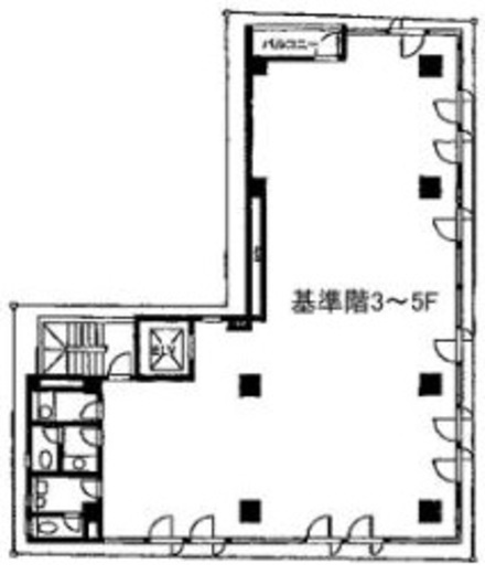 日本橋人形町プレイス 2-3階 間取り図