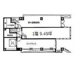 茅場町2丁目ビル 1階 間取り図