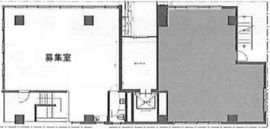 BRICK GATE 茅場町 1階A室 間取り図