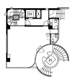 THE CORNER 日本橋 east B1階 間取り図