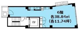 COCOSPACE高田馬場 6階 間取り図