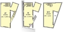 South hill B1-2階 間取り図