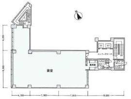 SANKI芝金杉橋ビル 8階 間取り図