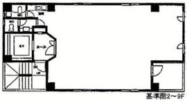 赤レンガ通りビル 4階 間取り図