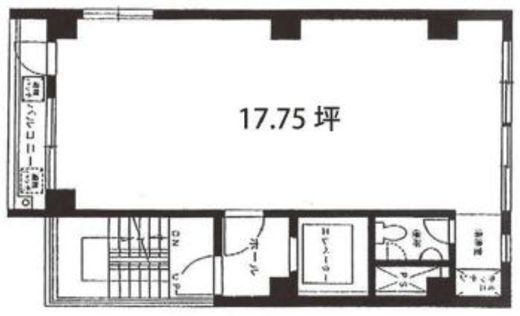 宮崎ビル(竹芝) 3階 間取り図