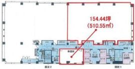 晴海アイランドトリトンスクエアオフィスタワーW 14階 間取り図