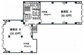 ヤクシビル 3階 間取り図
