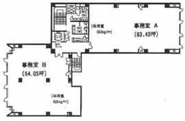 ヤクシビル 3階 間取り図