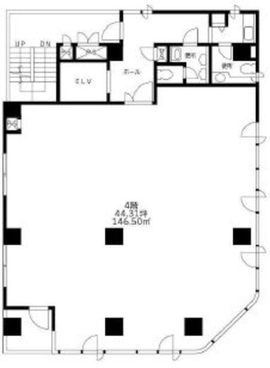 神田東邦センタービル 4階 間取り図