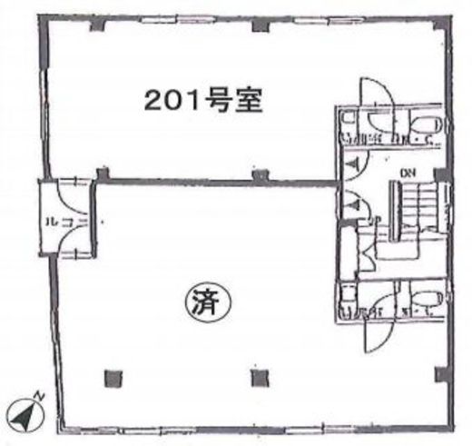 半田ビル 201 間取り図
