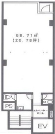 第3AMASHINビル 2階 間取り図