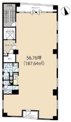ヒロ四谷ビル 5階 間取り図