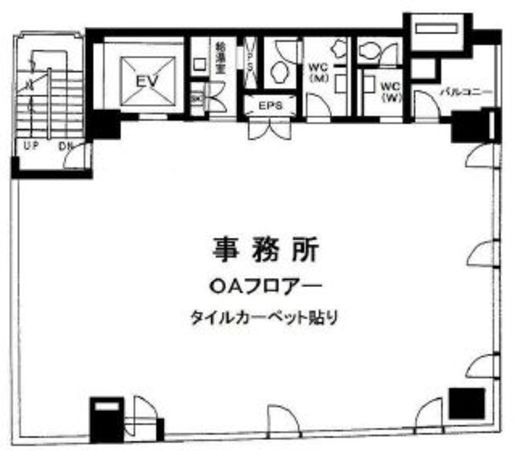 ステージ内神田 2階 間取り図