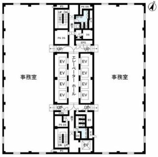 新お茶の水ビルディング 2階西側 間取り図