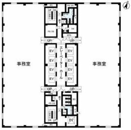 新お茶の水ビルディング 2階西側 間取り図