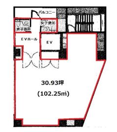 青山NAビル 9階 間取り図