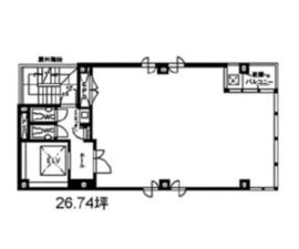 茅場町2丁目ビル 8階 間取り図