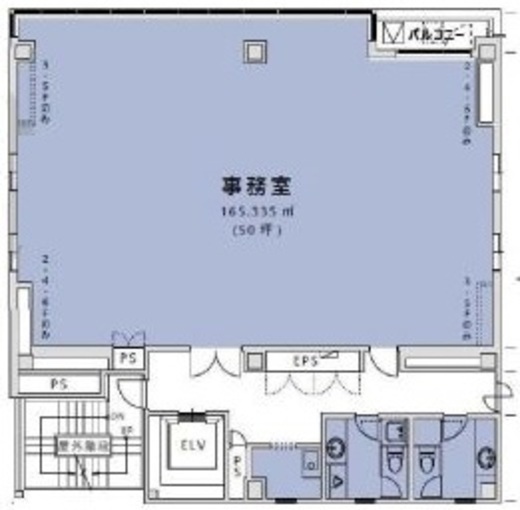 茅場町EKKビル 6階 間取り図