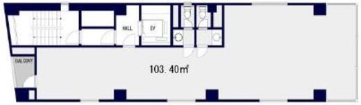 サンクスビル 5階 間取り図