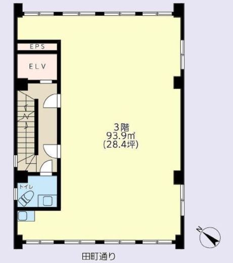 赤坂泉屋ビル 3階 間取り図