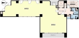 タカラビル(岩本町) 3階 間取り図