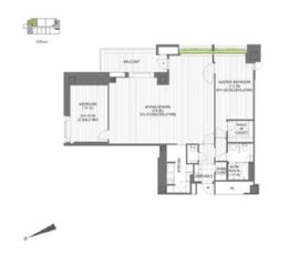 オランダヒルズ森タワーRoP 1206 間取り図