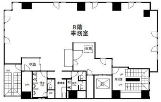 大門KSビル 8階 間取り図