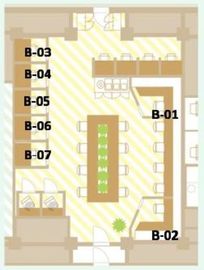 +OURS新宿 B-03 間取り図