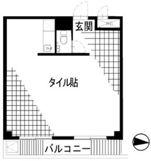 第5スカイビル 301 間取り図