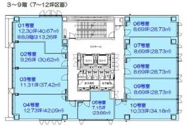 クロスオフィス三田 706 間取り図