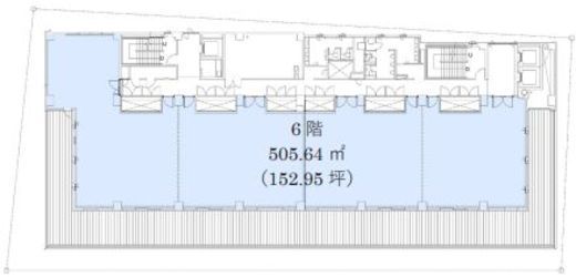 田町スクエア 6階 間取り図