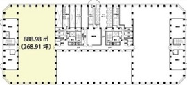 新宿アイランドタワー 25階101 間取り図