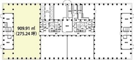 新宿アイランドタワー 42階101 間取り図