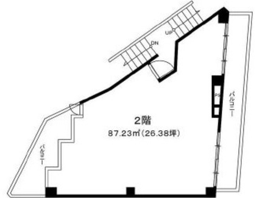 第1園田ビル 2階 間取り図