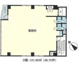 COSMO8ビル 3階 間取り図