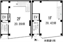 ステージ駿河台 1-2階 間取り図