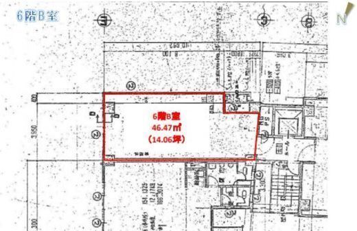 成田屋ビル 6階B 間取り図