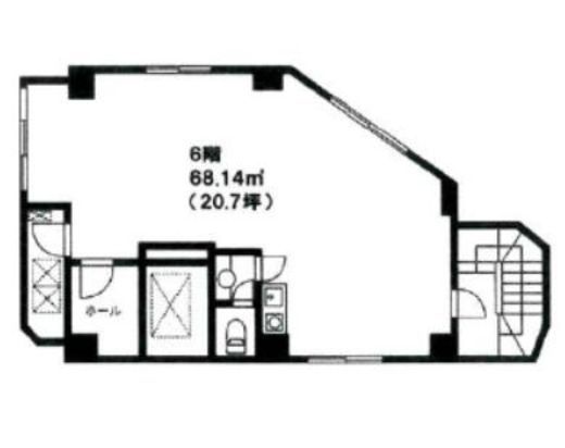 ナオビル 5階 間取り図