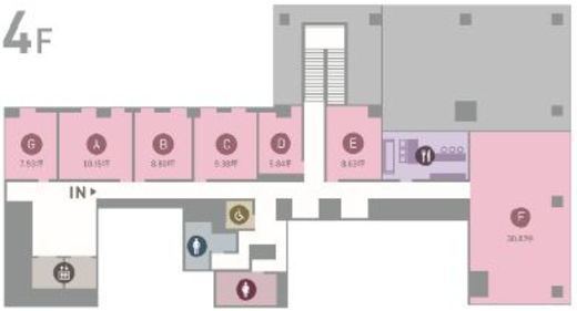 SENQ京橋 ルームE 間取り図