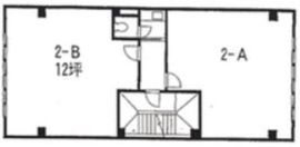 園部ビル 2階B 間取り図