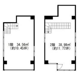 宇田川第一ビル 1-2階 間取り図