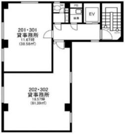 NASビル 302 間取り図