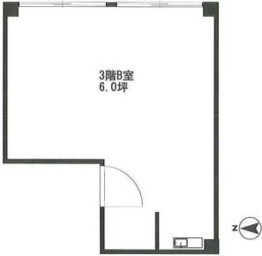 守屋ビル 3階B 間取り図