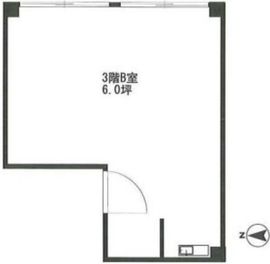 守屋ビル 3階B 間取り図