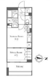 シティタワー銀座東(SOHO) 211 間取り図