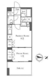 シティタワー銀座東(SOHO) 209 間取り図