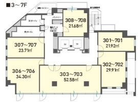 H1O渋谷神南 502 間取り図