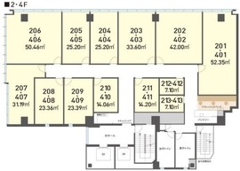 H1O渋谷三丁目 202 間取り図