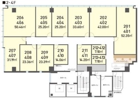 H1O渋谷三丁目 410 間取り図