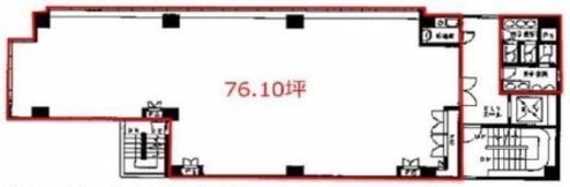 小舟町ビル 6階 間取り図